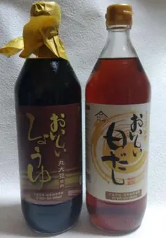 おいしいしょうゆ 家で料亭おいしい白だし 900ml ×2本※只今サービス付きのサムネイル