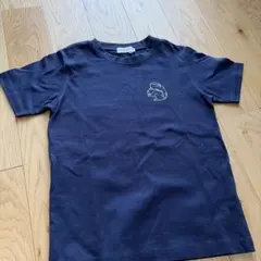 Dessinリス刺繍ネイビーTシャツ 130のサムネイル