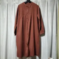 プリーツデザイン ワンピース/ 羽織り