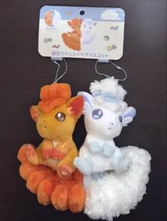 ポケモンセンター　メタルチャームセットアローラロコン&ロコンポンチョピカチュウ メタルチャームセット ポケモン アローラロコン ロコンポンチョの