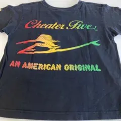 ヴィンテージ【Cheater Five 】バックプリントTブラック　ユニセックス