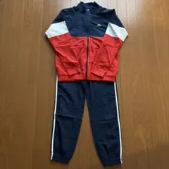 adidas ジャージ上下セット ネイビー/レッド 160cm