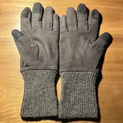 無印良品 MUJI　撥水防風生地　起毛タッチパネル手袋　茶　ブラウンのサムネイル