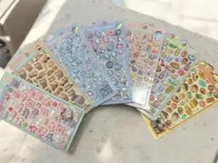 新品未開封 海外 ボンボンドロップシール 和柄 アニマル