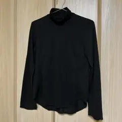 ユニクロ マメクロゴウチ ヒートテックウールブレンドタートルネックT ブラック