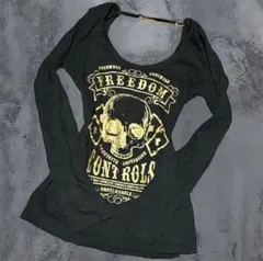 d.i.a.風 00s y2k punk 平成 姫 ギャル ドクロ Tシャツ