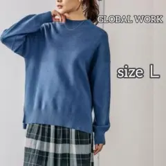 GLOBAL WORK グローバルワーク メルティスタンドスリットプルオーバー