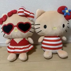 アベイル　日焼けキティ　ミニクッション　ぬいぐるみ