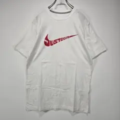 NIKE　半袖　Tシャツ　L　デザイン　ロゴ　スウッシュ　美品　リユース　古着