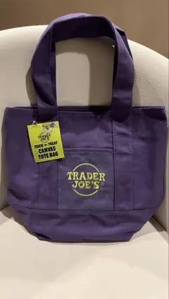 TRADER JOE'S トレジョ　ハロウィンミニトートバッグ　大人気！　紫