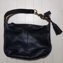 COACH　肩掛け　ハンドバッグ　ブラック　シルバー