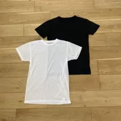 涼感素材　クルーネック　Tシャツ　二枚セットメッシュ　エンボス　メンズ　M