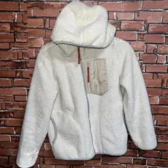 ☆ワークマン☆レディース　防風ダブルボアフーディー　アイボリー