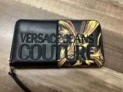 VERSACE JEANS COUTURE 長財布 ブラック ゴールドのサムネイル