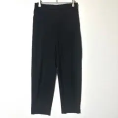 バナナリパブリック HAYDEN 2 黒 テーパードパンツ 裾スリット Y