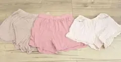 ルームウェア　ショートパンツ　セット　ピンク　GU　千趣会