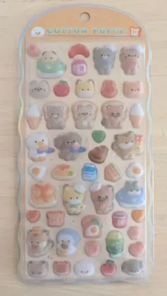 コットンパフィシール※パッケージ裏破損ありです。