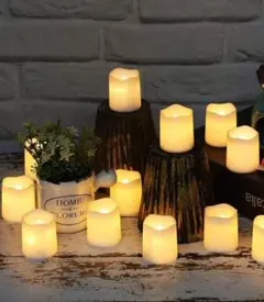 結婚式ウェルカムスペース⭐️LEDキャンドル風 24個セット