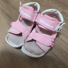☆MIKI HOUSE ベビーサンダル ピンク 15.0cm☆のサムネイル