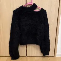 【即日発送OK】ANAP ブラックファー長袖セーター