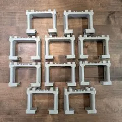 プラレール　ブロック橋脚　トーマス　橋　10個　まとめ売り グレー