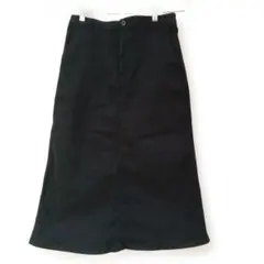 tsukuru&Lin ロングスカート ブラック M ストレッチ ウエストゴム
