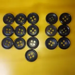 4つ穴ボタン 16個セット