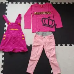 ベビードール★ロンT&ジャンパースカート&パンツ　まとめ売り