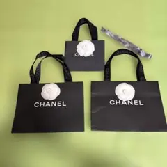 CHANEL ショップ袋 カメリア リボン セット - メルカリ
