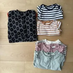 90cm女の子・ジャケット、ロンパース、Tシャツ6枚セット