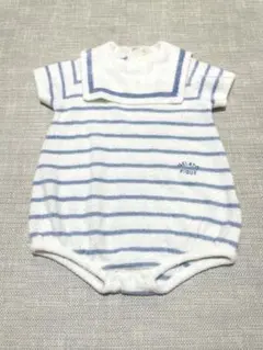 最終価格✳︎スムーズィーボーダーマリンロンパース ジェラートピケ　ベビー服