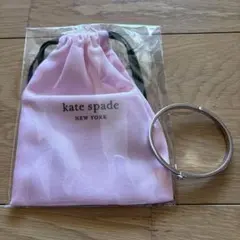 kate spade ケイトスペード　ブレスレット　バングル　パープル　巾着