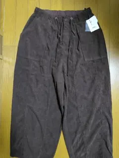 MN:L ダークブラウン コーデュロイ カジュアルパンツ