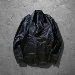 archive Y2K 光沢 ライダースジャケット ギミック 黒