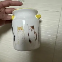 カルディコーヒー　KALDI　陶器　キャニスター　猫　ネコ　キャットのサムネイル