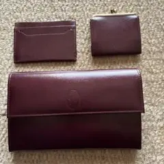 クラッチバッグ 、カード入れ、小銭入れセット
