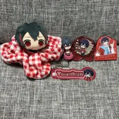 カラフルピーチ　ゆあん　5点セット　キーホルダー　マカロン　マグネット　シュシュ