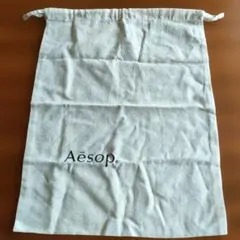 Aēsop 約40cm x 34cmリネン巾着
