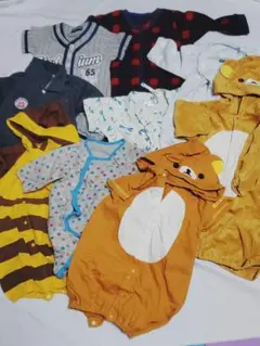 ベビーロンパース 50ー70cm　9点セット