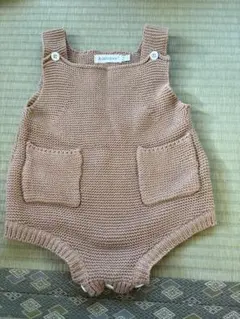 A-lebabay ベージュ ポケット付きロンパース 73