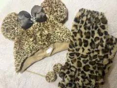 ディズニーミニーちゃんヒョウ柄ファンキャップ