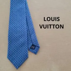 LOUIS VUITTON ネクタイ ライトブルー モノグラム柄 - メルカリ