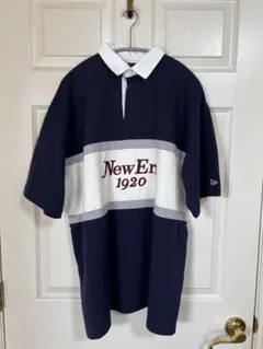 New Era 1920 ラガーシャツ ポロシャツ ネイビーのサムネイル