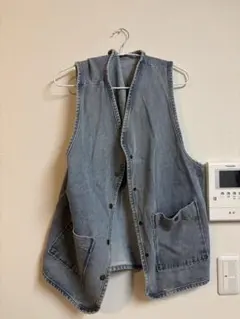 デニム ノースリーブベスト　L相当