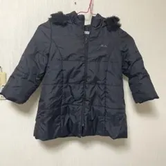 bebe 黒ダウンコート　100サイズ