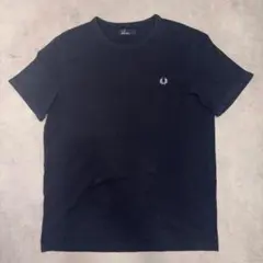 FRED PERRY Tシャツ L ネイビー ロゴ刺繍 フレッドペリー