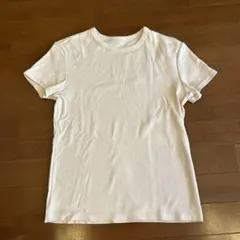 ユニクロ　ソフトリブクルーネックT ピンク