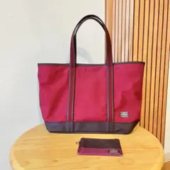 PORTER GIRL ボーイフレンド （L）ワインレッド キャンバストートのサムネイル