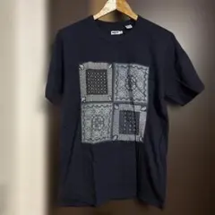 grn ペイズリー柄 ネイビー Tシャツ サイズ3 (L)