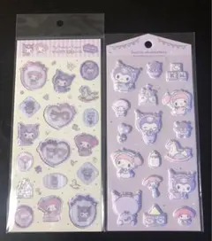 【正規品】サンリオすりガラス風シール＆ベビークロミマイメロマシュマロシール　2枚